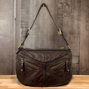 Vintage Oroton Australian Leather Brown Hobo Bag